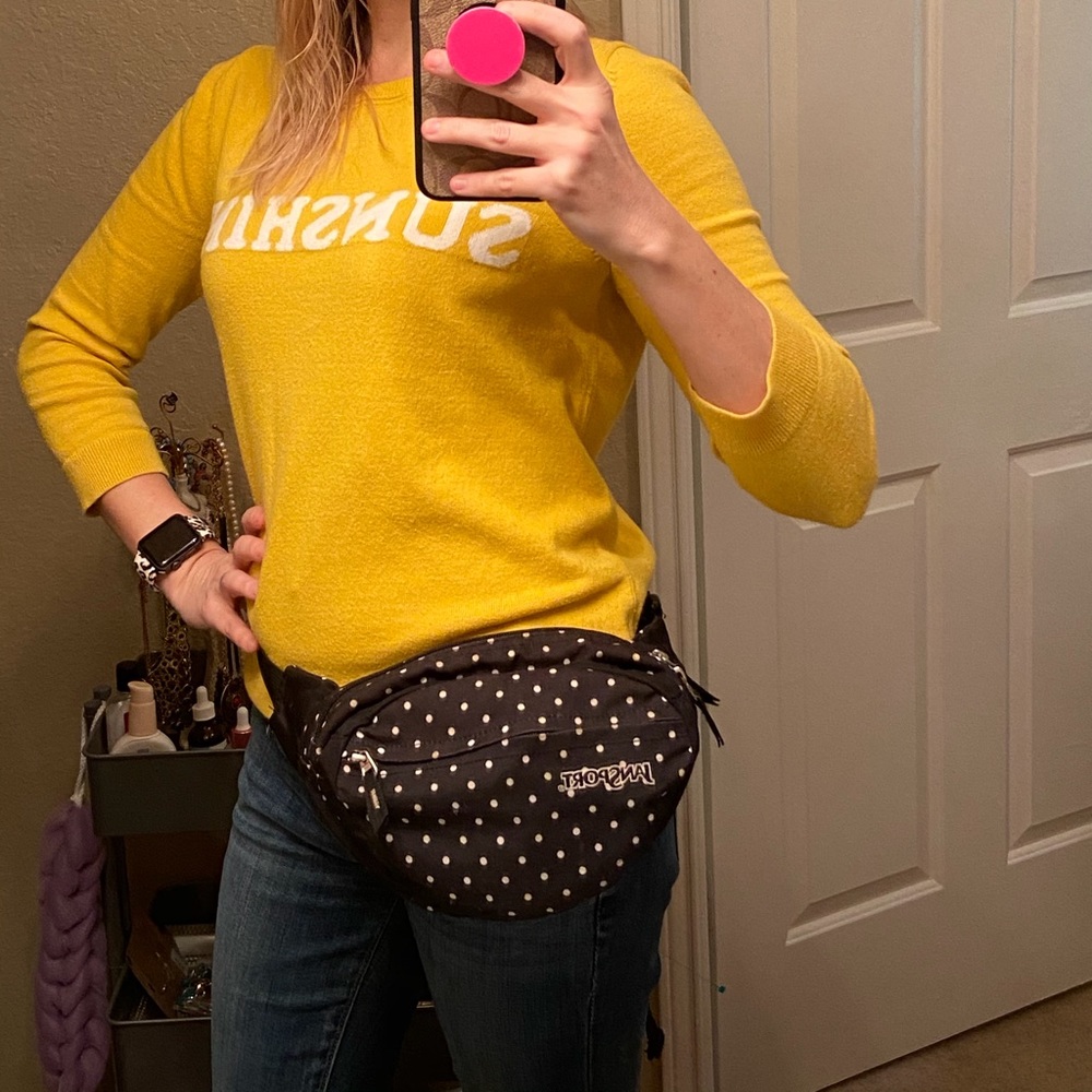 VINTAGE 90s Polka Dot Jansport Fanny/Hip Pack!